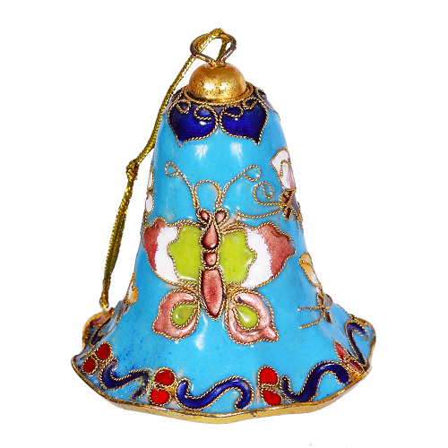 Glocke Weihnachtsglocken Weihnachtsdeko Deko Cloisonne Emaille 5480 - zum Schließen ins Bild klicken